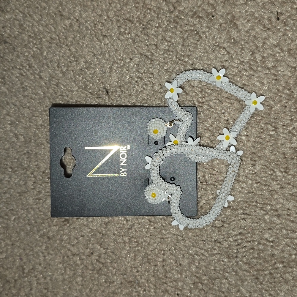 NWT N by Noir heart earrings